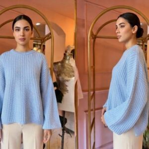 Wide sleeve winter Pullover