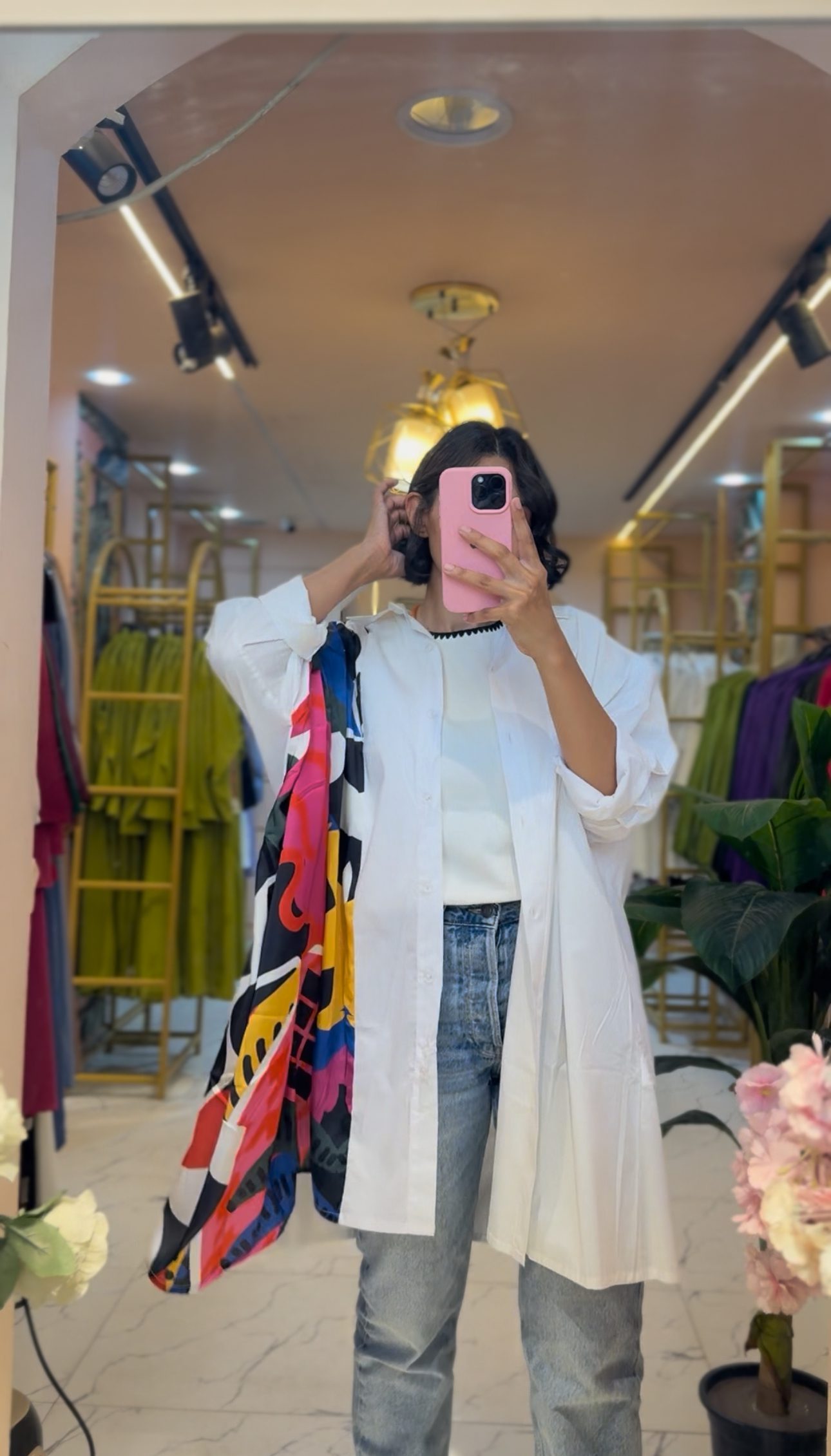 Oversized Shirt Silk & Poplin - Image 4