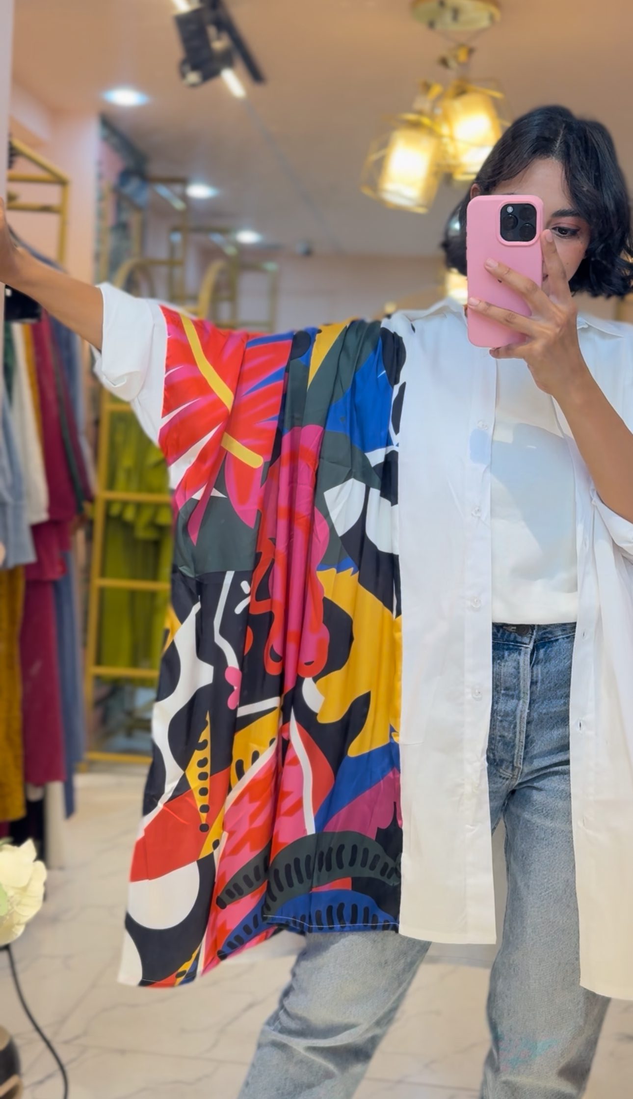 Oversized Shirt Silk & Poplin - Image 7