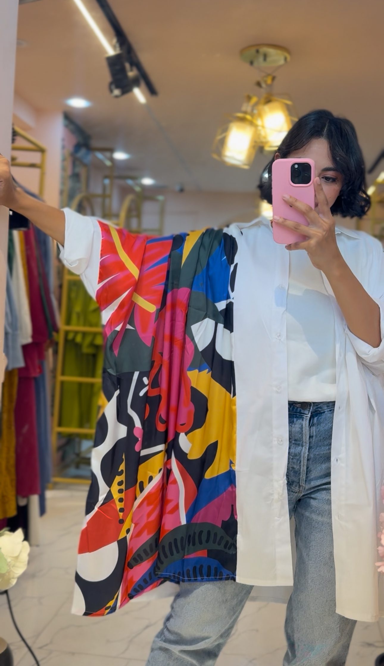 Oversized Shirt Silk & Poplin - Image 6