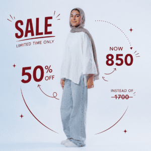 Relaxed Wide-Sleeve Oversized Top – OFF White